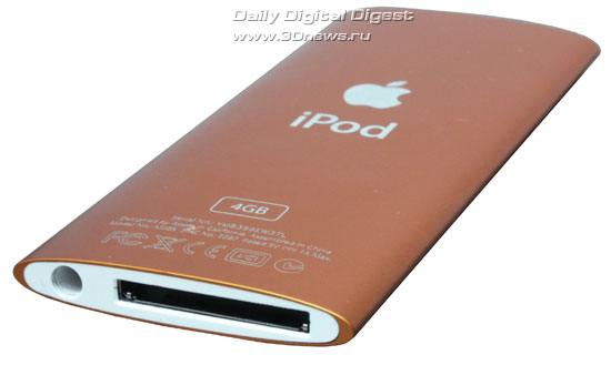 Apple iPod nano 4G. Вид снизу